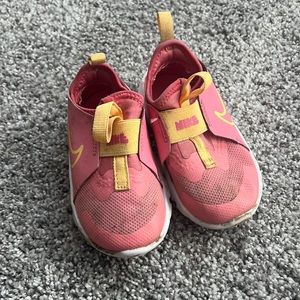 Nike Kids Shoes in Pink and Yellow
